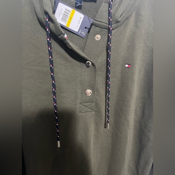 Tommy Hilfiger Army Green Long Top/Dress size M - Picture 4 of 12